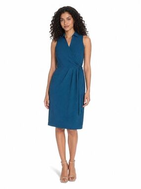calvin klein ruched midi dress Calvin Klein Womens Ruched Midi Sleeveless Black Party Cocktail Dress SIZE4 NWT